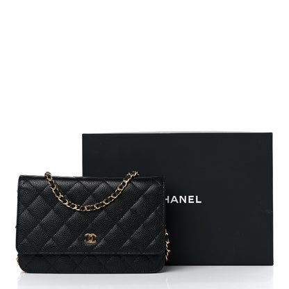 Chanel Caviar Quilted Wallet on Chain WOC Black 14 of 14