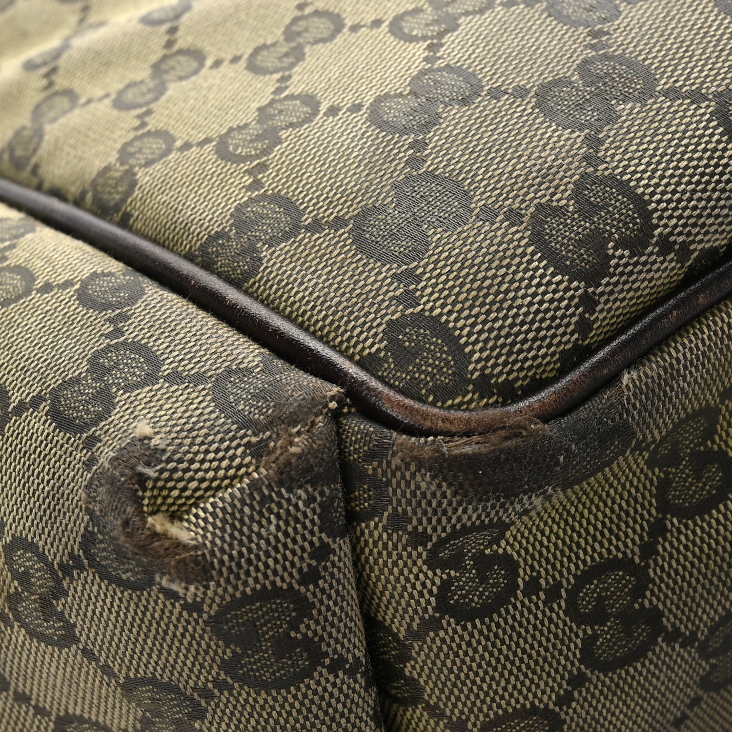 Gucci Monogram Large Diaper Bag Dark Brown 9 of 10