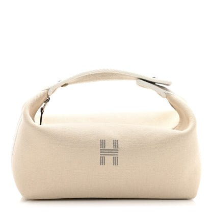 Hermes Canvas Small Bride-A-Brac Pouch Natural 1 of 9