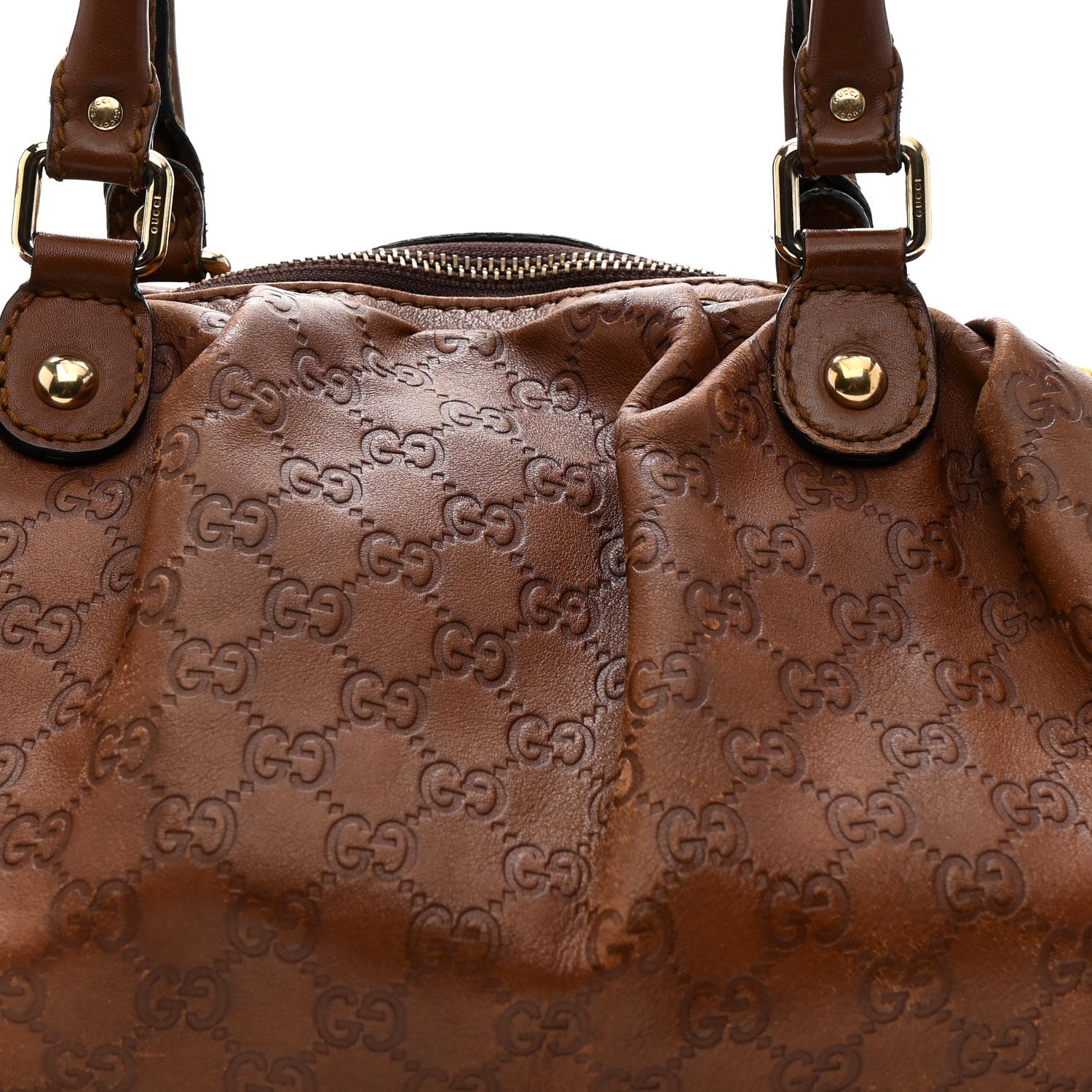Gucci Guccissima Medium Sukey Tote Brown 8 of 23