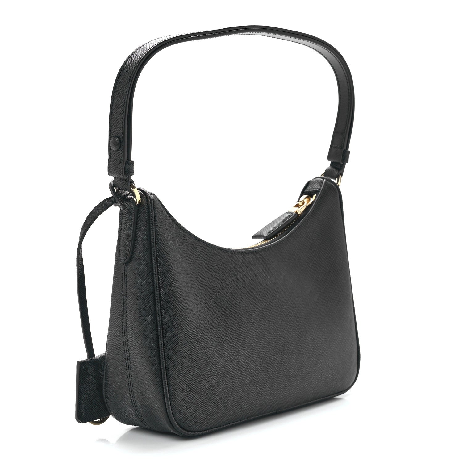 Prada Saffiano Lux Mini Re-Edition Shoulder Bag Black 3 of 13