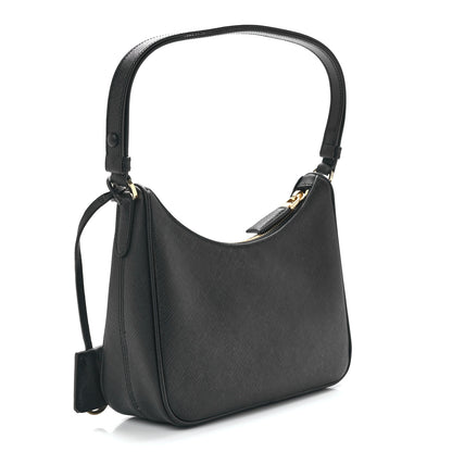 Prada Saffiano Lux Mini Re-Edition Shoulder Bag Black 3 of 13