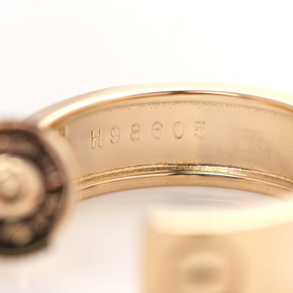 Cartier 18K Yellow Gold 5.5mm LOVE Hoop Earrings 6 of 7