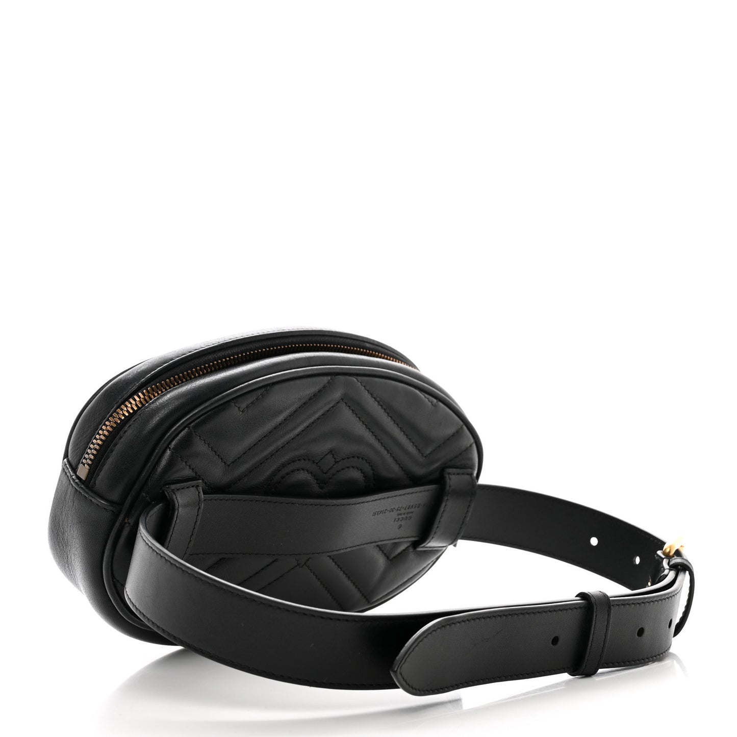 Calfskin Matelasse GG Marmont Belt Bag 75 30 Black