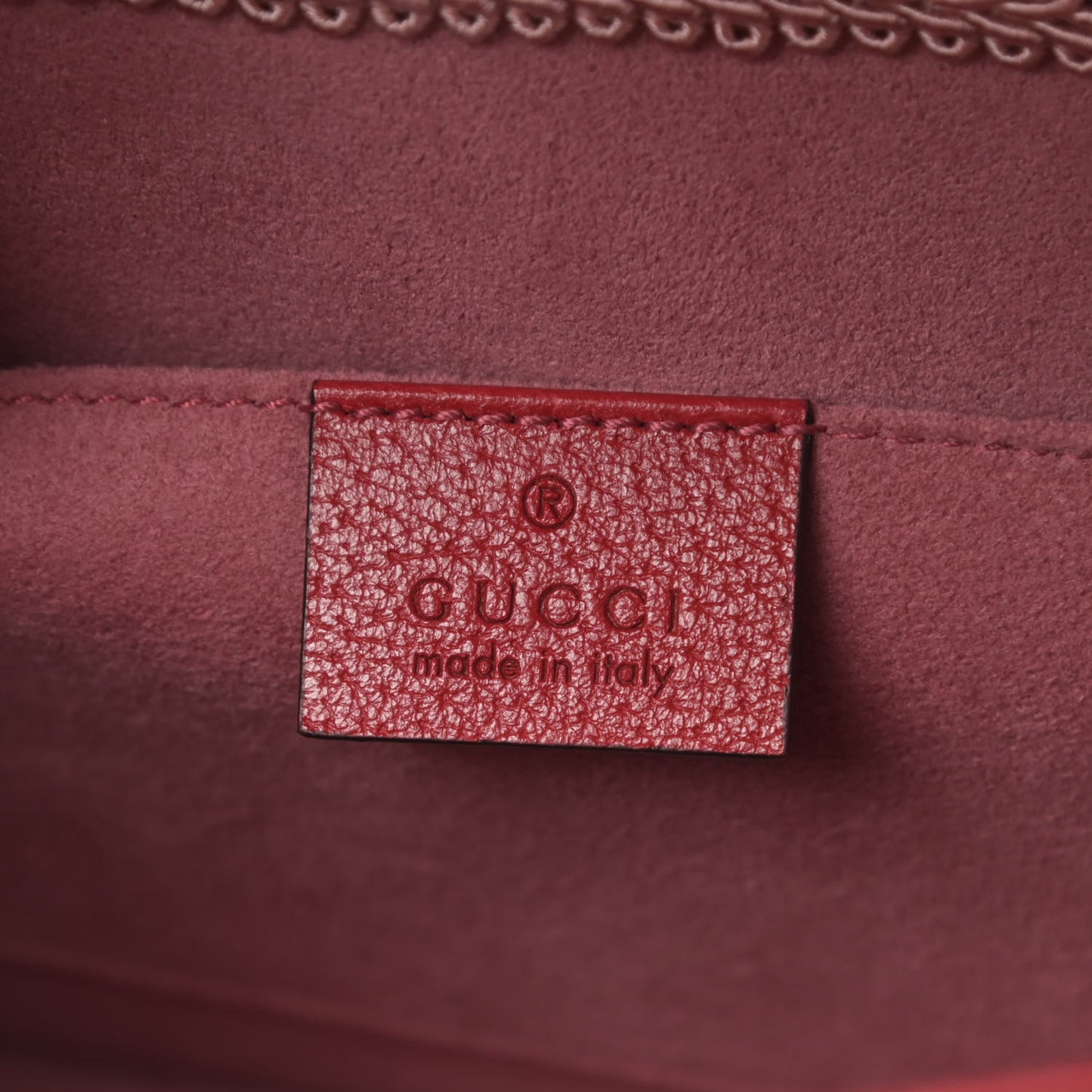 Calfskin Embroidered Medium Shoulder Bag Hibiscus Red