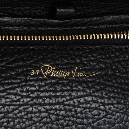 3.1 Phillip Lim 3.1 Textured Calfskin Mini Pashli Satchel Black 6 of 7