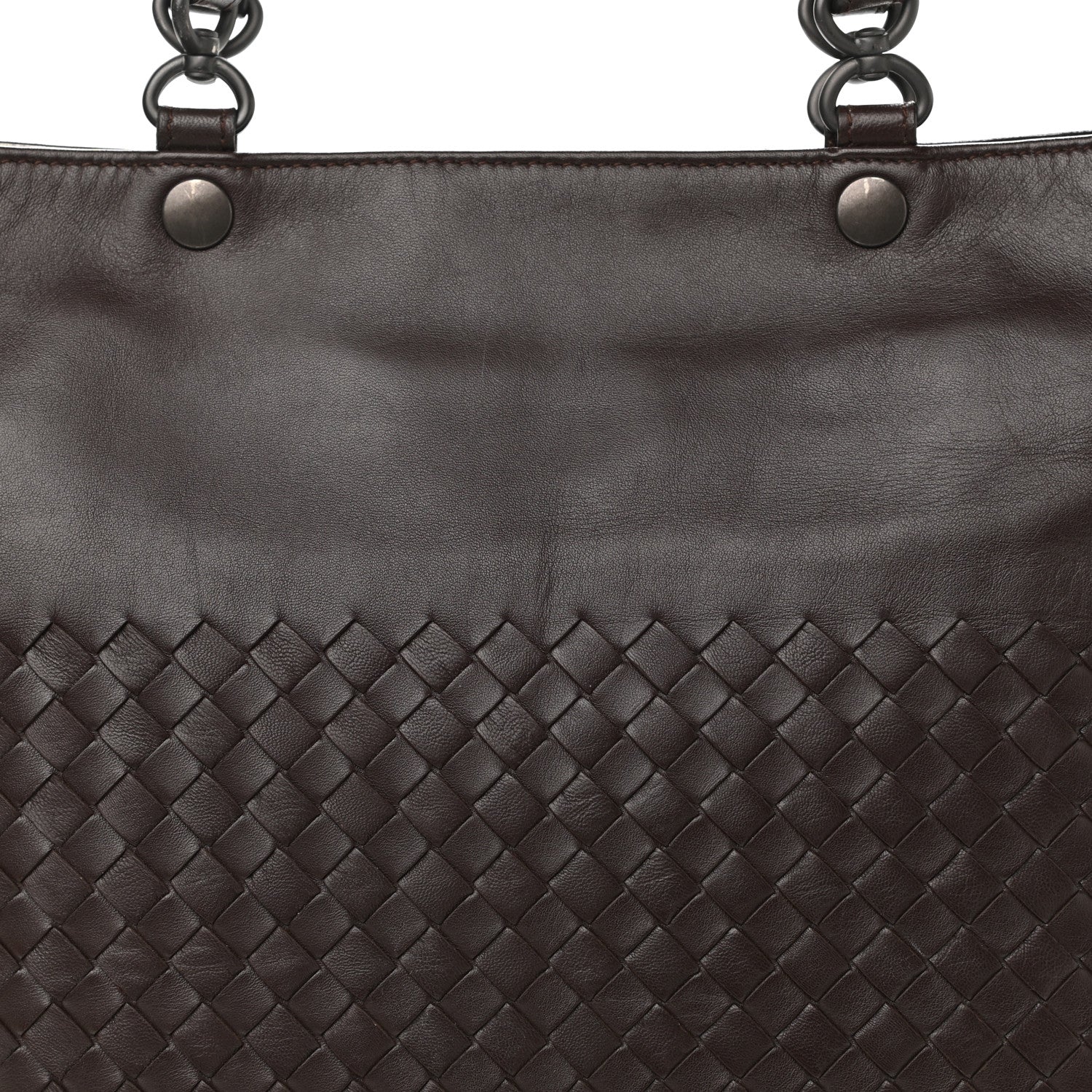 Bottega Veneta Nappa Intrecciato Flat Shoulder Bag Ebano 7 of 12
