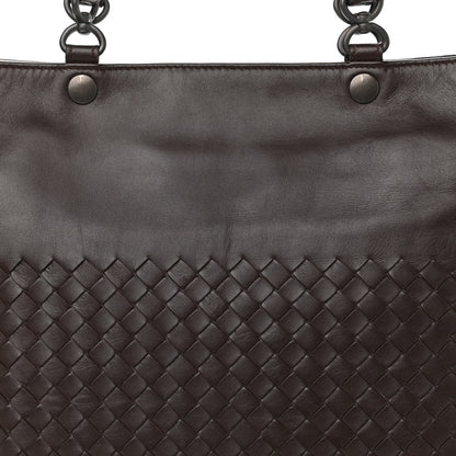 Bottega Veneta Nappa Intrecciato Flat Shoulder Bag Ebano 7 of 12