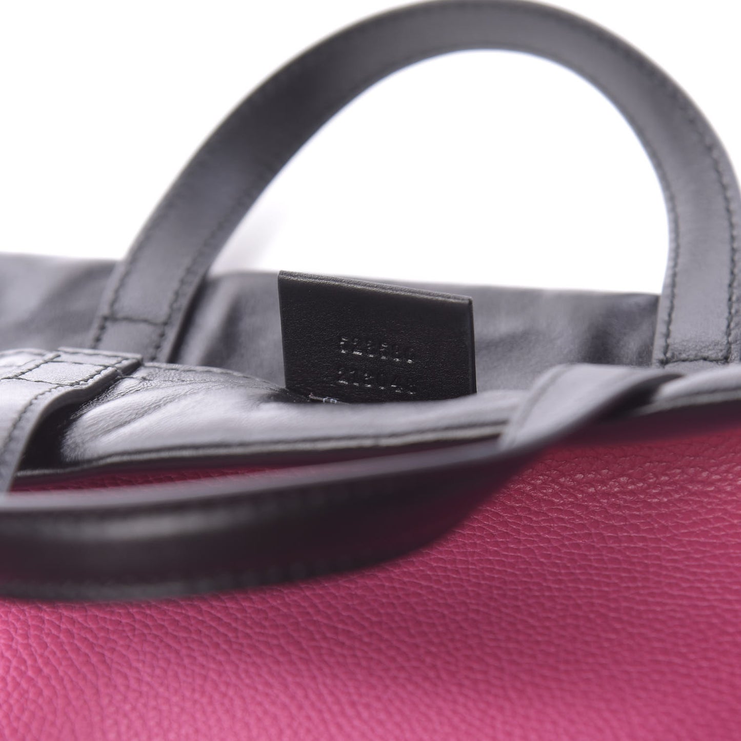 Grained Calfskin Logo Drawstring Backpack Box Pink Green Black