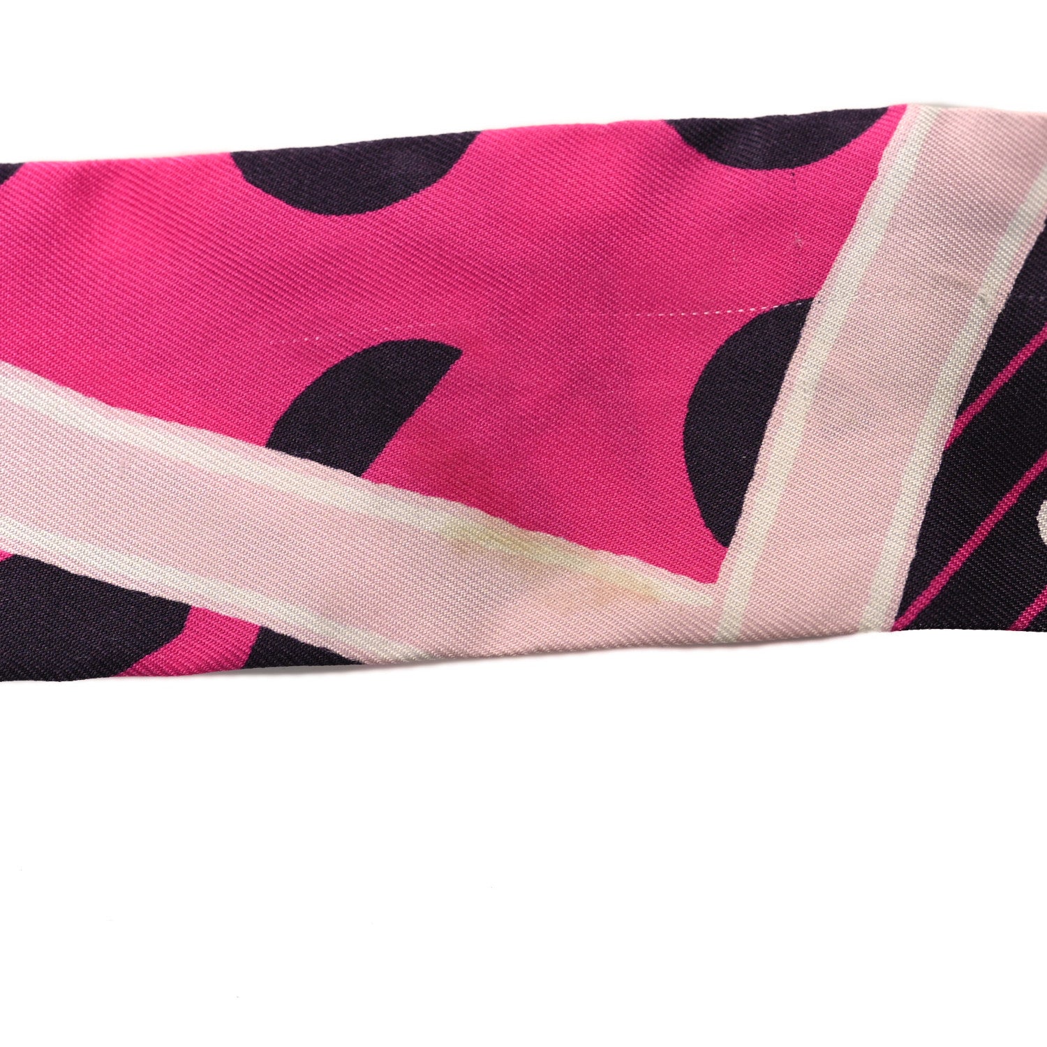 Hermes Silk Jeu de Soie Uniforme Twilly Rose Vif Black Rose 5 of 5