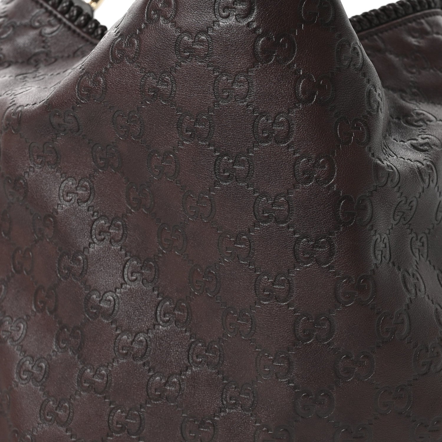 Gucci Guccissima Large Horsebit Chain Hobo Chocolate 8 of 10
