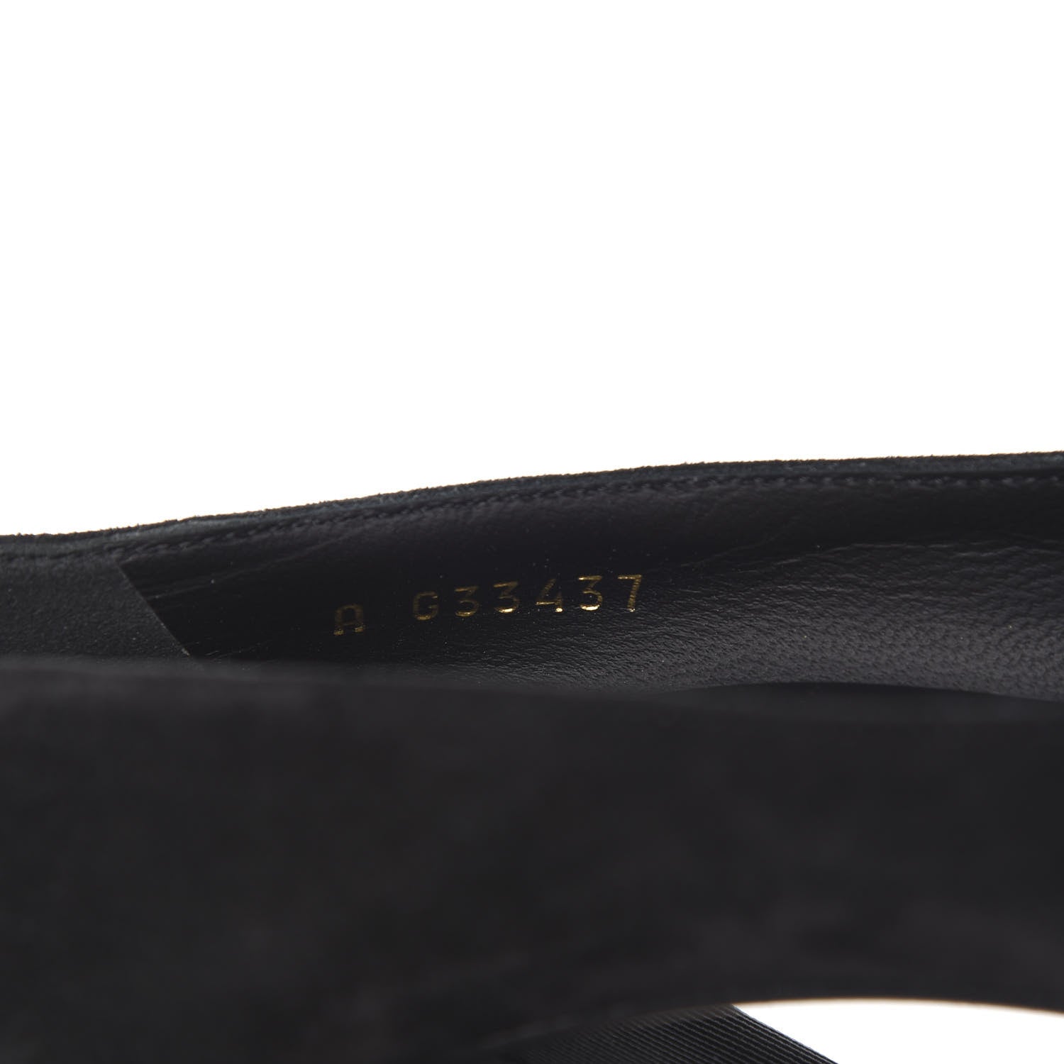 Chanel Suede Grosgrain Pearl CC Cap Toe Pump 37 Black 7 of 11