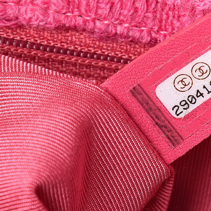 Chanel Tweed Quilted Medium 19 Flap Pink 7 of 11