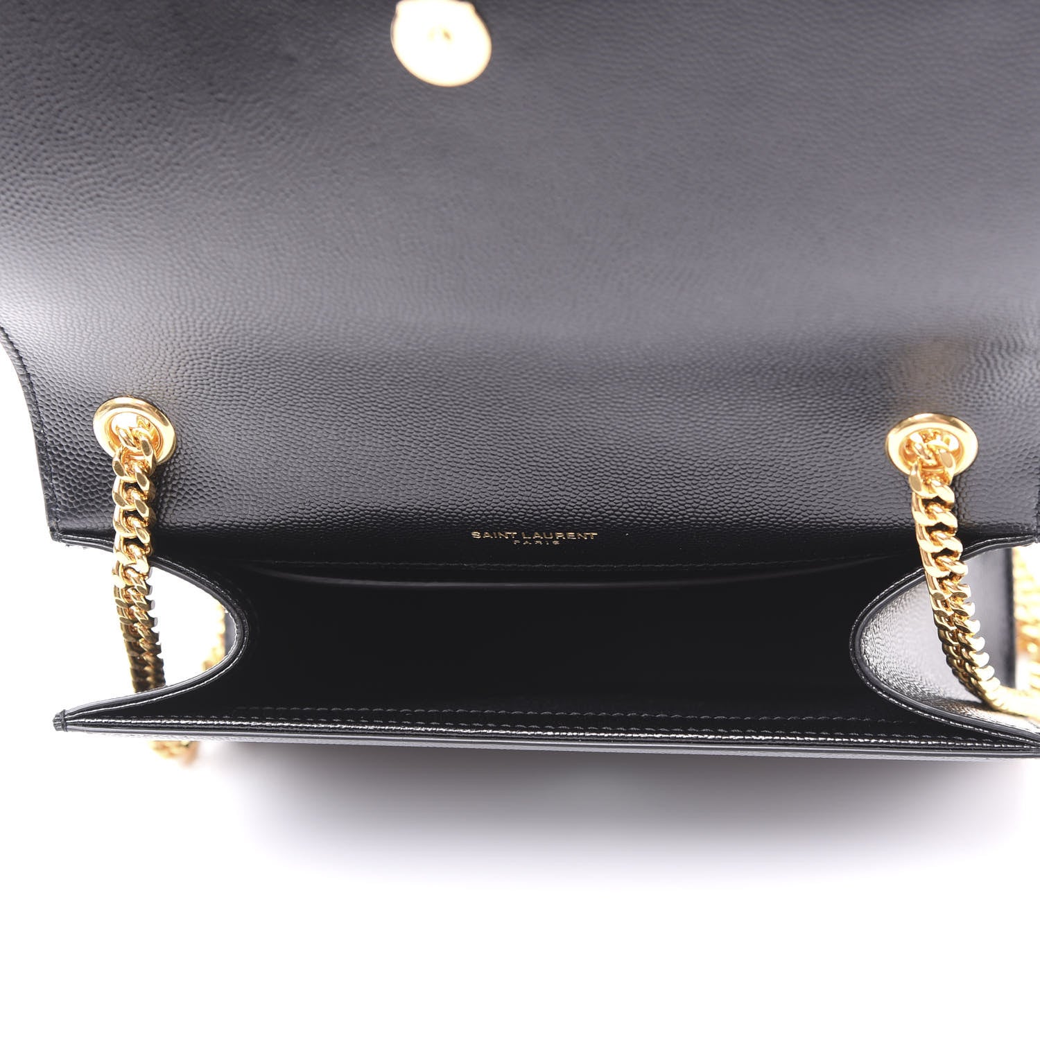 Saint Laurent Grain De Poudre Small Monogram Kate Satchel Black 4 of 8