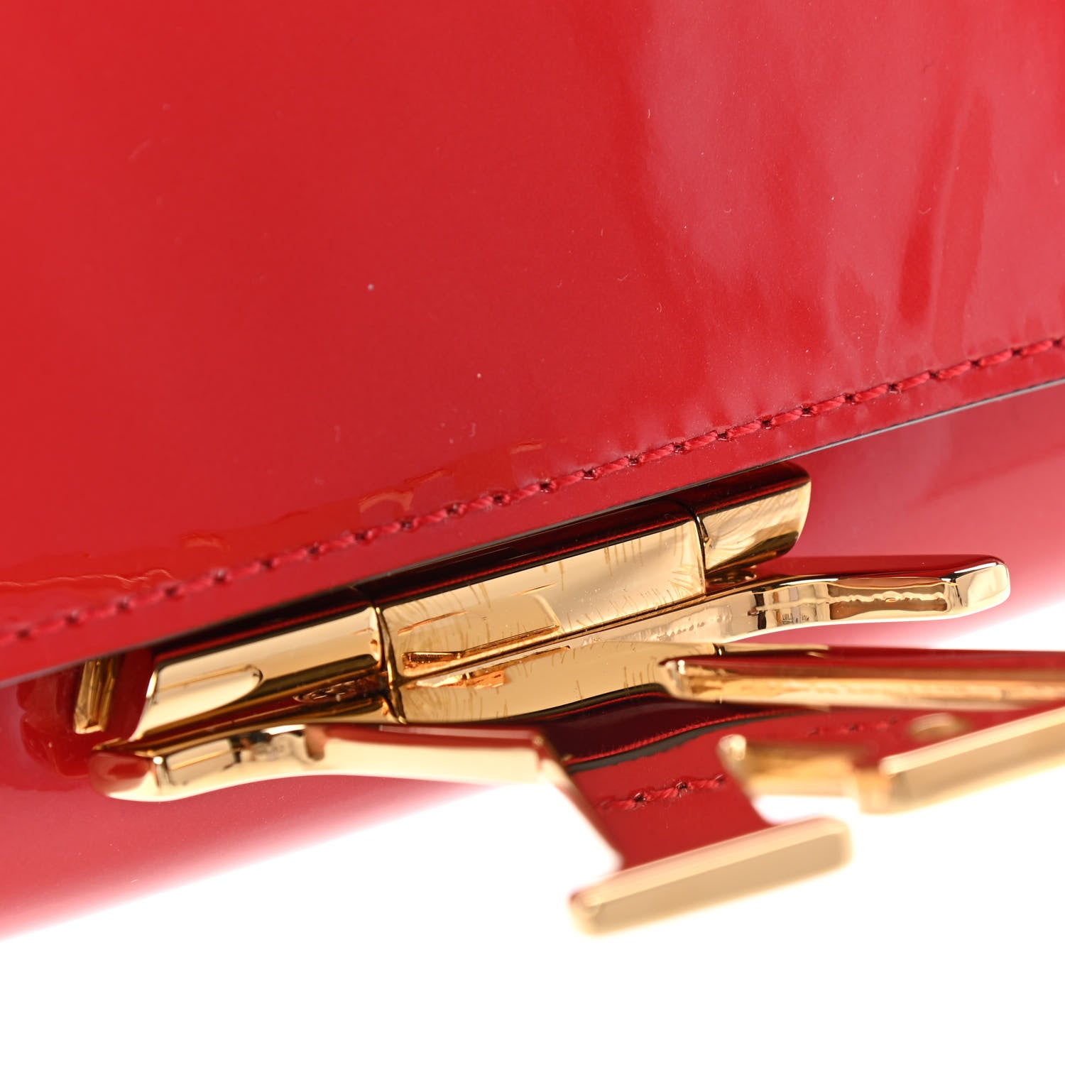 Louis Vuitton Patent Louise Clutch Cherry 9 of 9