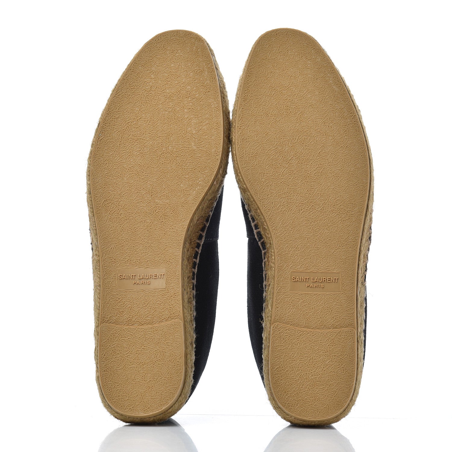 Saint Laurent Canvas Nappa Elba Light Logo Embroidered Espadrilles 41 Black 5 of 9