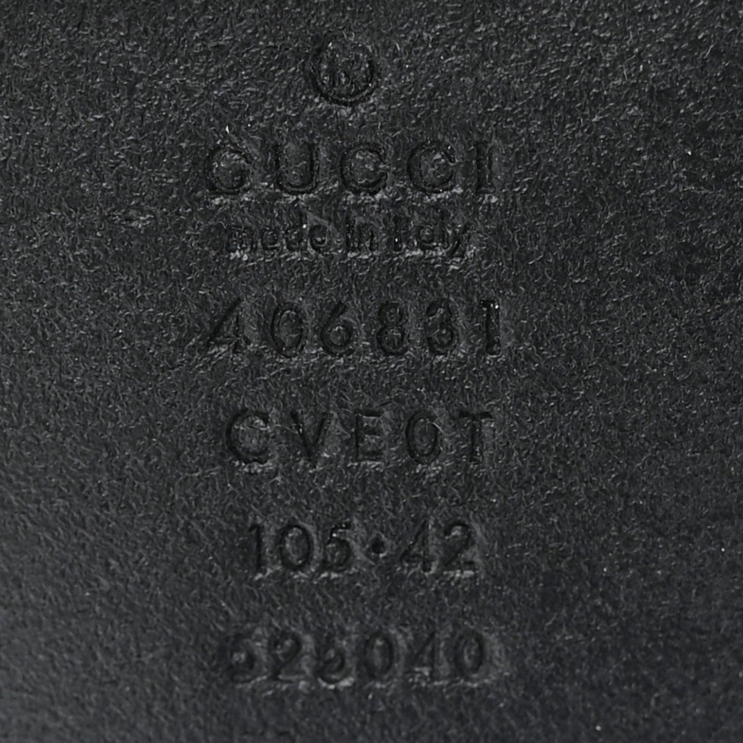 Textured Calfskin Double G 40mm Belt 105 42 Black