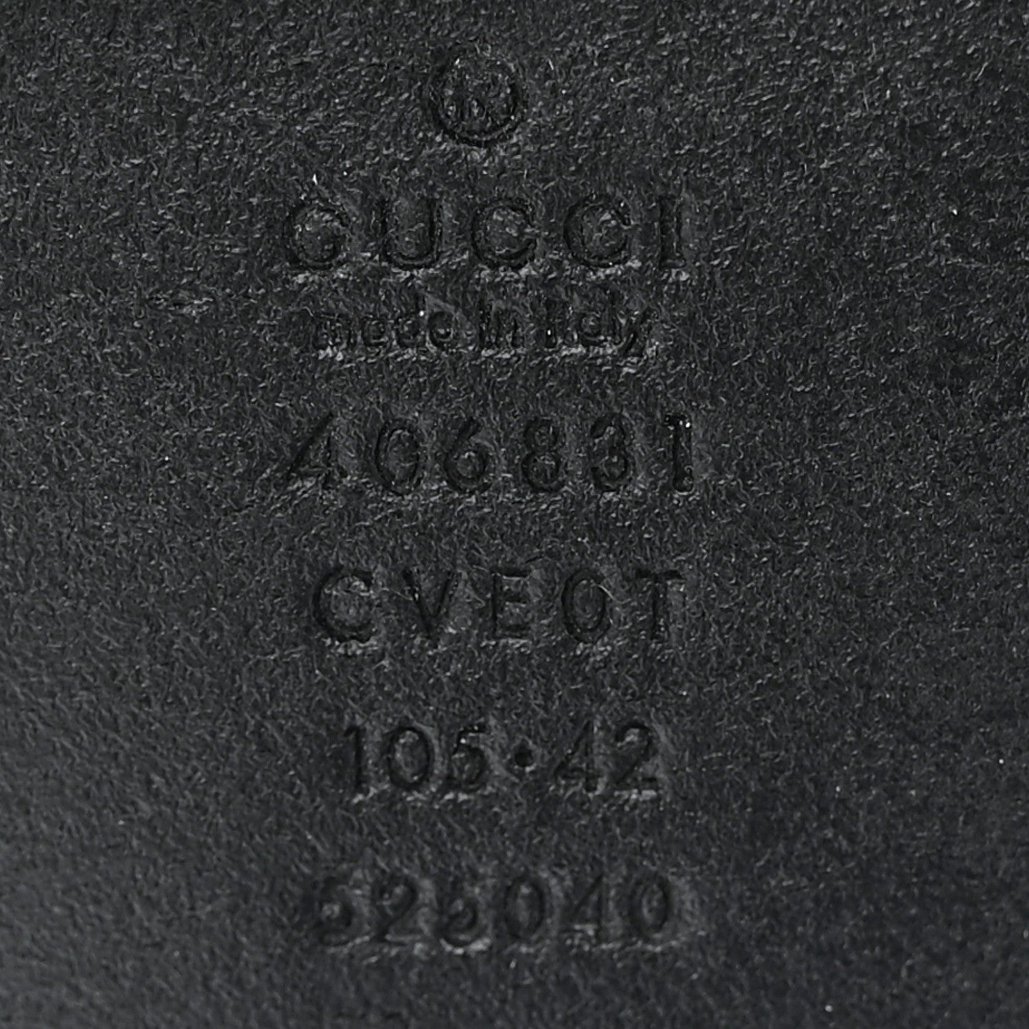 Gucci Textured Calfskin Double G 40mm Belt 105 42 Black 5 of 10