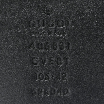 Gucci Textured Calfskin Double G 40mm Belt 105 42 Black 5 of 10