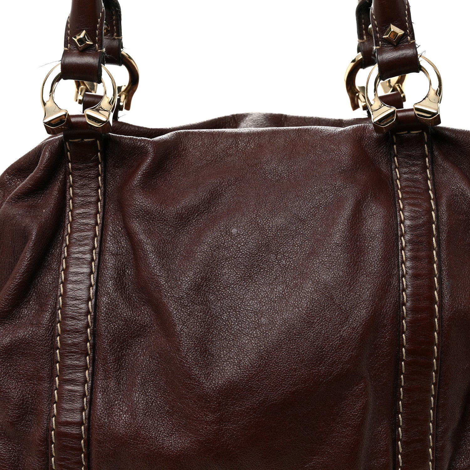 Gucci Calfskin Horsebit Medium Nail Boston Brown 8 of 11