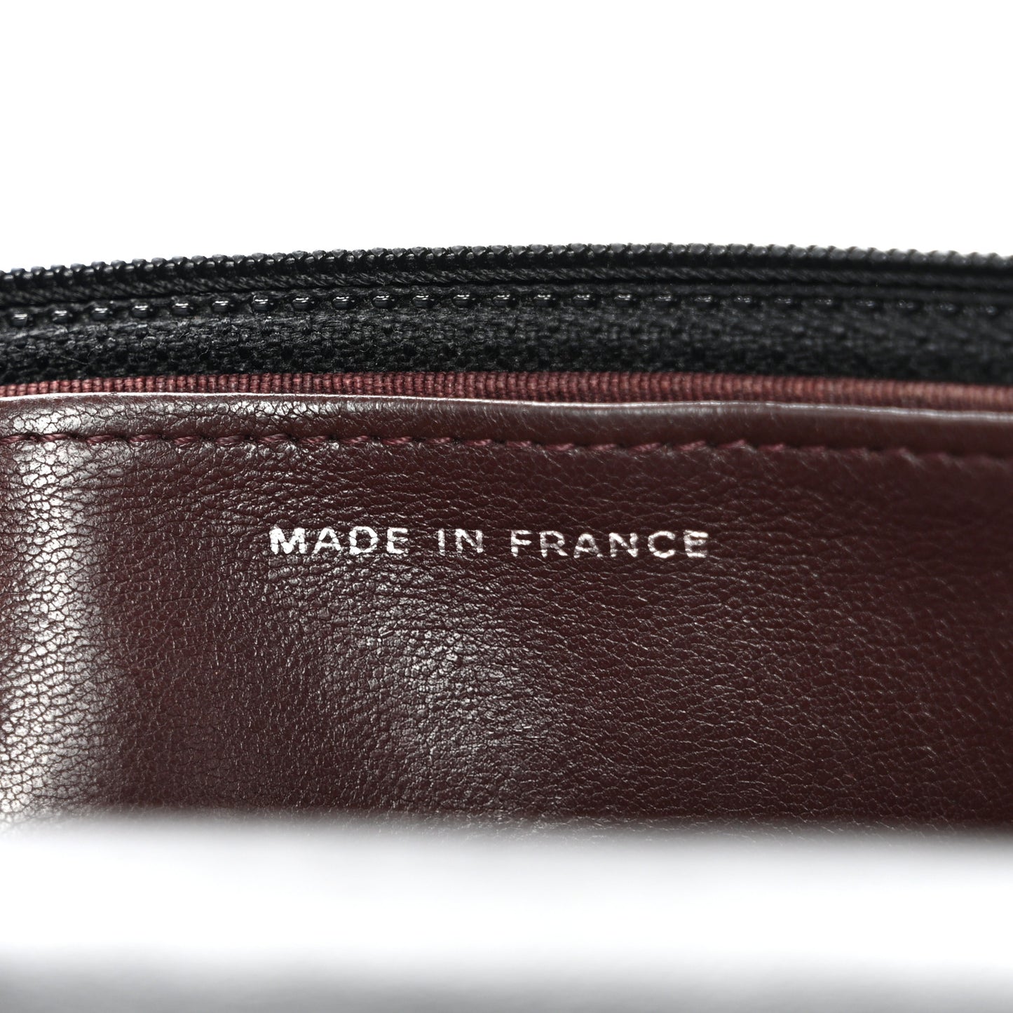 Lambskin Quilted Wallet On Chain WOC Black