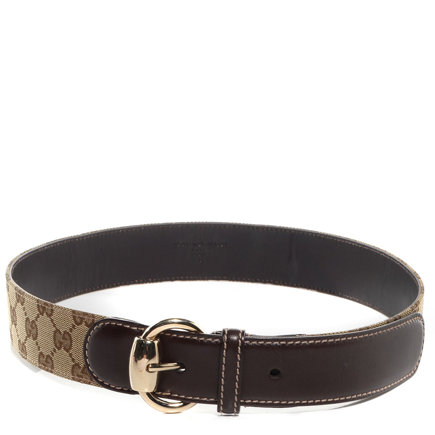 Monogram Horsebit Ring Belt Brown 80 32