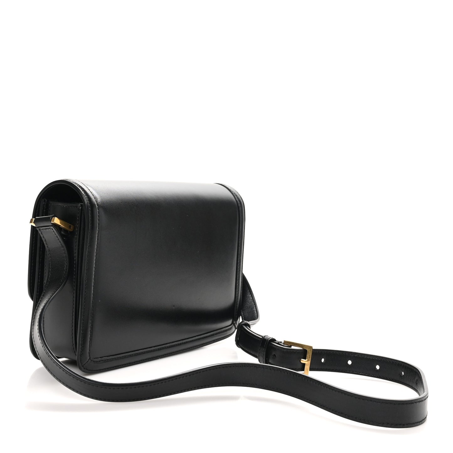 Box Calfskin Monogram Medium Solferino Satchel Black