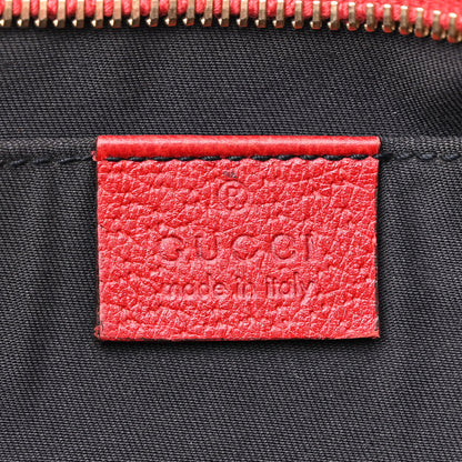 Gucci Monogram D Ring Abbey Pochette Navy Red 6 of 14