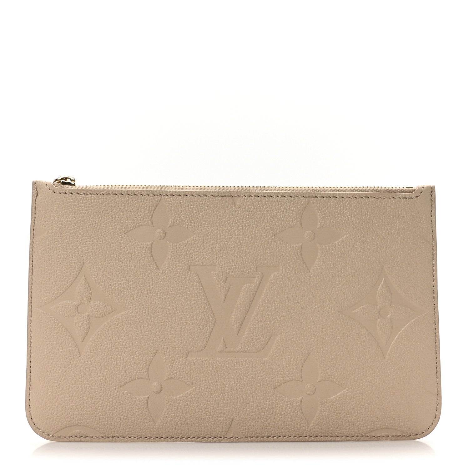 Louis Vuitton Empreinte Monogram Giant Neverfull MM Pochette Cream 1 of 9
