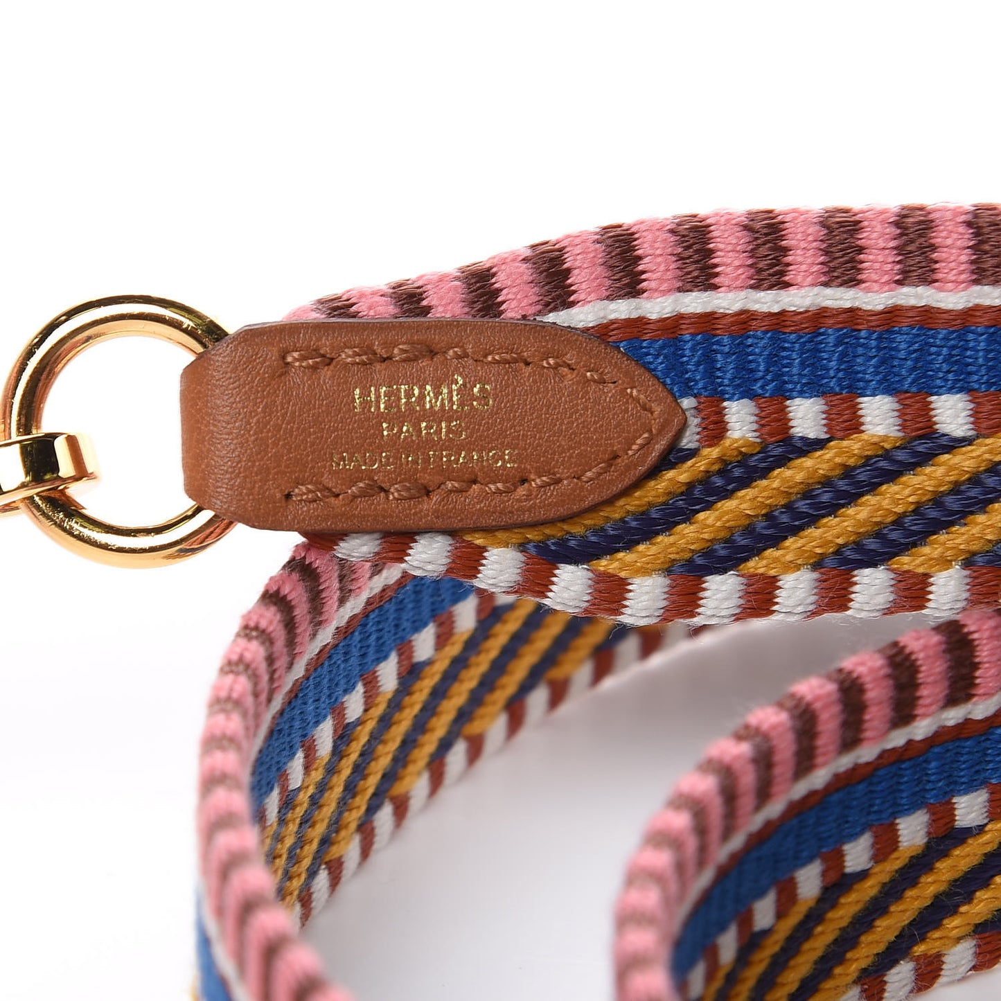 Toile Swift 25mm Sangle Cavale Shoulder Strap Amber Rose Ete Gold