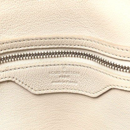 Louis Vuitton Veau Ecorce Haute Maroquinerie Lockit MM Ivory 6 of 9