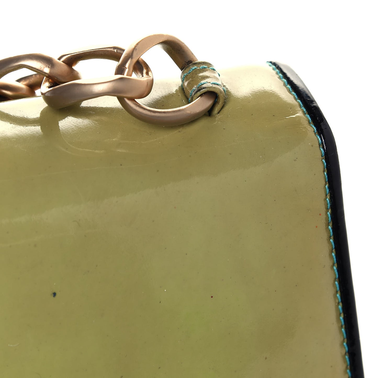 Patent Striped Mademoiselle Flap Multicolor