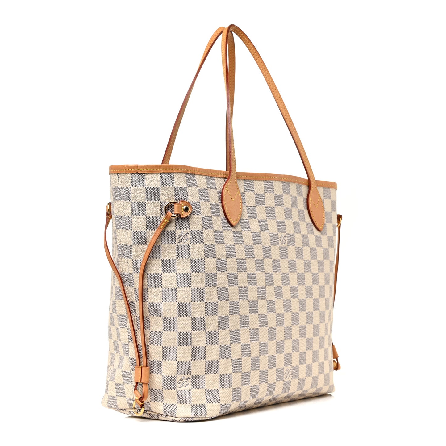 Damier Azur Neo Neverfull MM Rose Ballerine