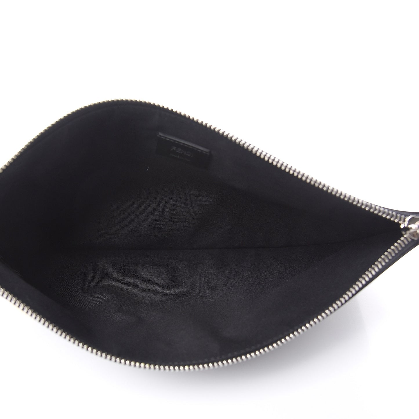 Vitello Century Monster Eyes Inlay Pouch Black Giallo