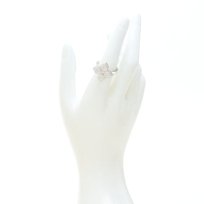 Roberto Coin 18K White Gold Diamond Venetian Princess Flower Ring 53 6.5 2 of 4