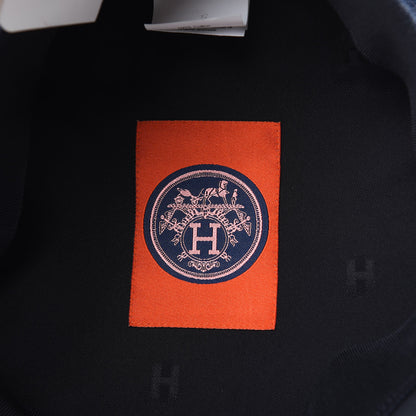 Hermes Denim Cotton Lambskin Womens Vauban Cap 59 Bleu Indigo Marine 5 of 7