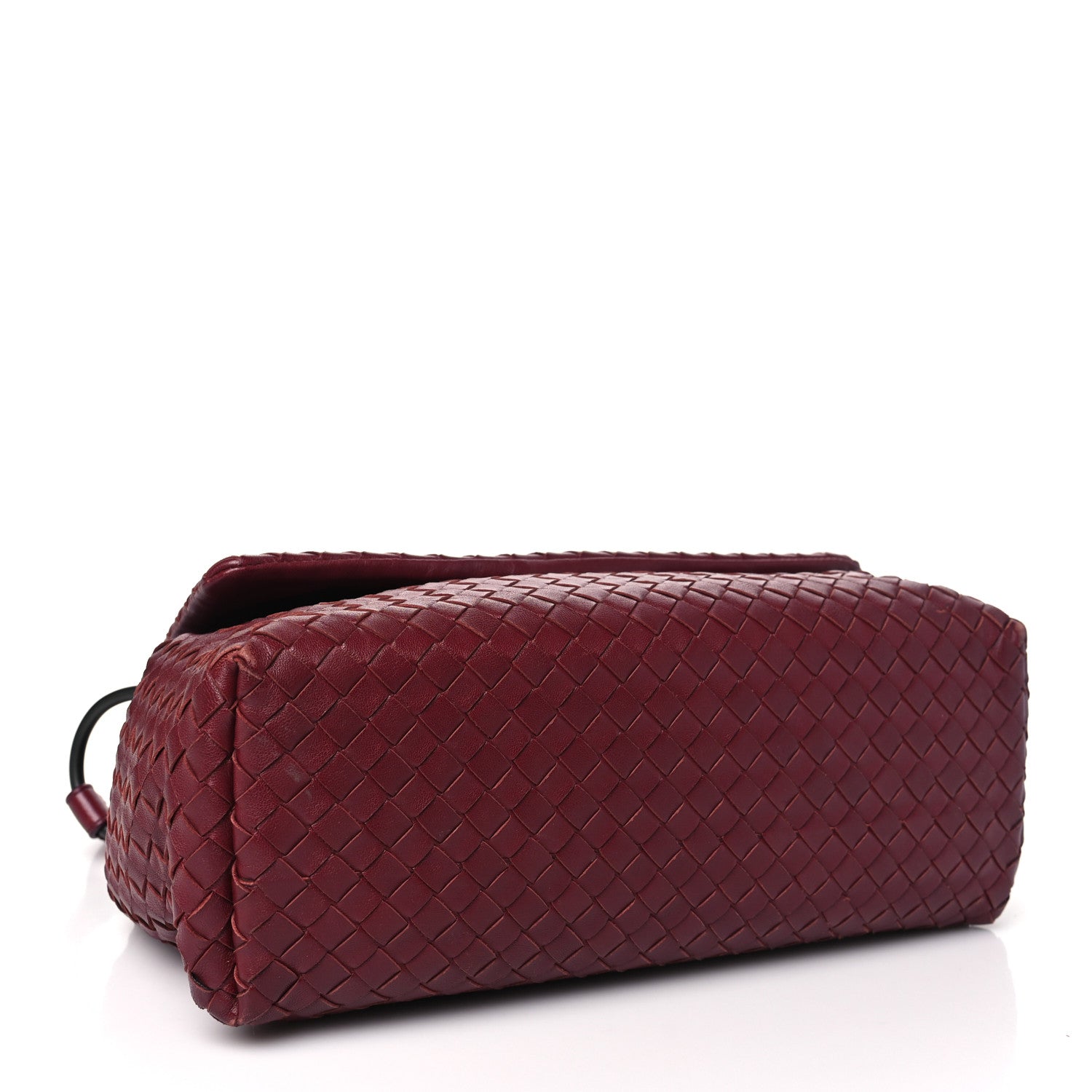 Bottega Veneta Nappa Intrecciato Flap Shoulder Bag Bordeaux 4 of 10