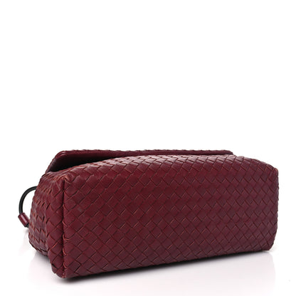 Bottega Veneta Nappa Intrecciato Flap Shoulder Bag Bordeaux 4 of 10
