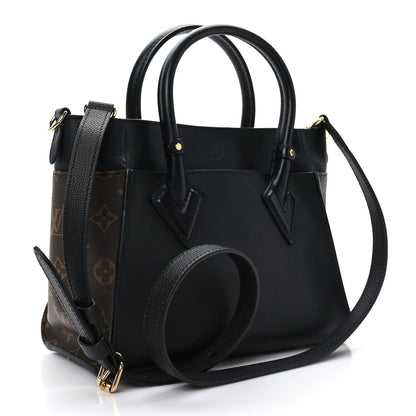 Louis Vuitton Calfskin Monogram On My Side PM Black 3 of 8