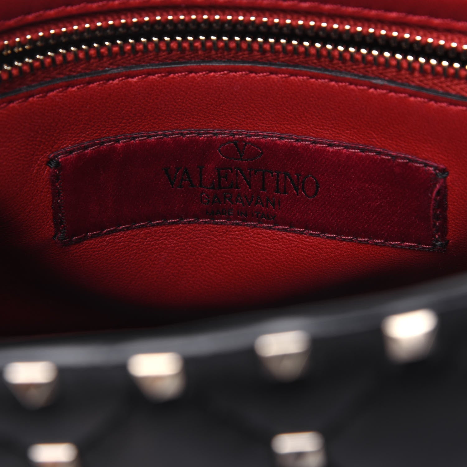 Valentino Garavani Lambskin Medium Rockstud Spike Shoulder Bag Black 7 of 11