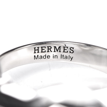 Hermes Sterling Silver Small Galop Ring 56 7.75 5 of 9