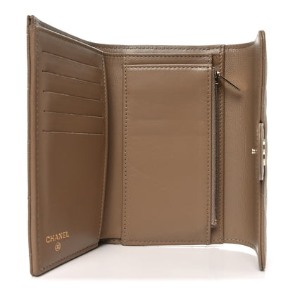 Chanel Caviar Quilted Medium Flap Wallet Beige 5 of 10