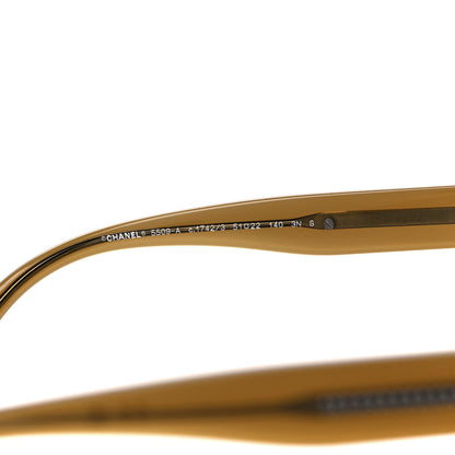 Chanel Acetate Square Sunglasses 5509-A Khaki 5 of 8