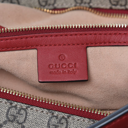 Gucci GG Supreme Monogram Large Linea A Hobo Red 6 of 10