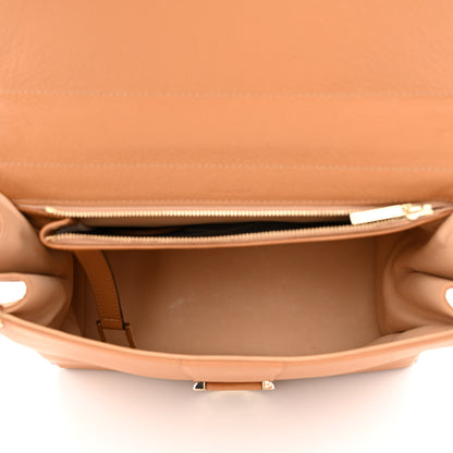 Delvaux Grained Calfskin MM Brillant Satchel Natural 6 of 14
