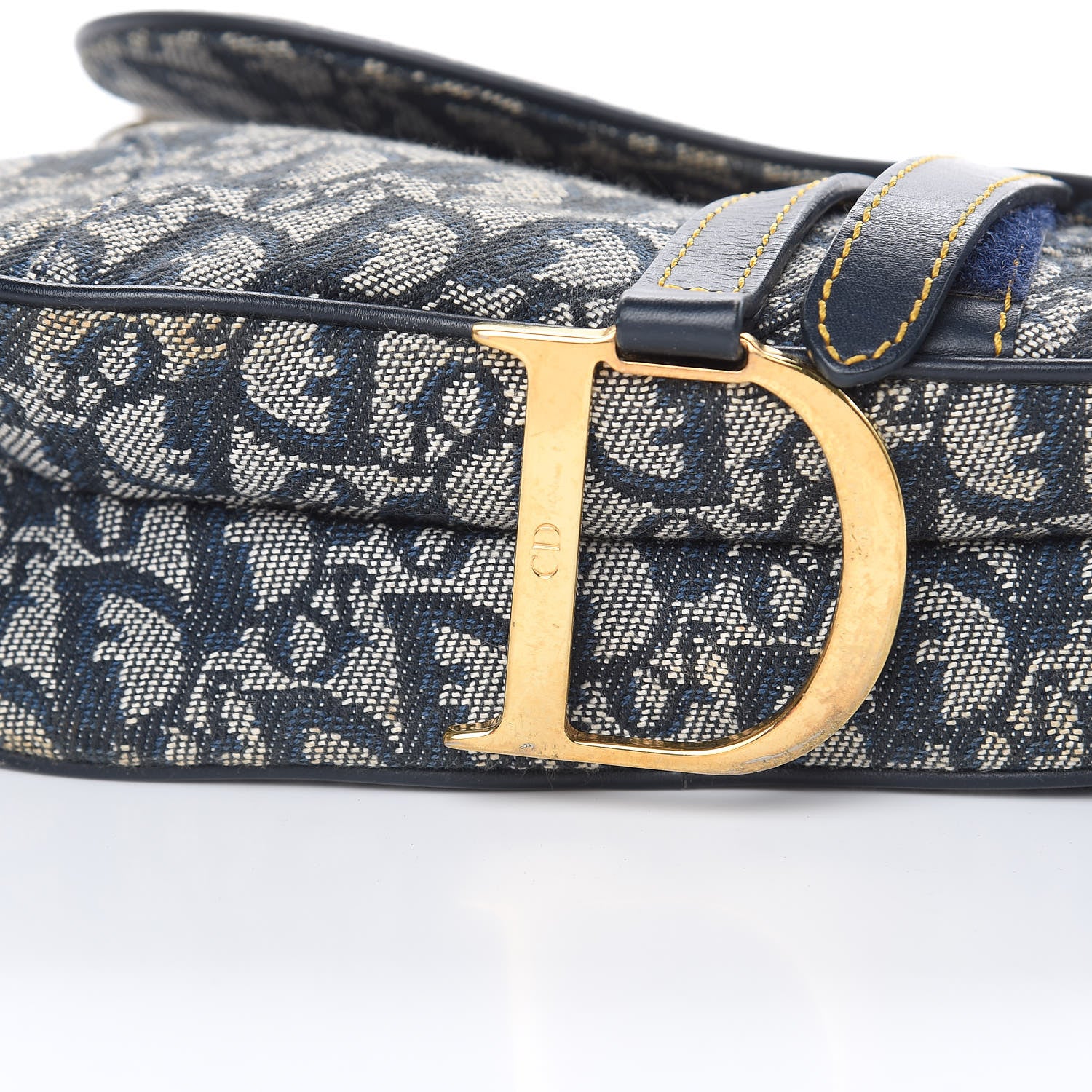 Christian Dior Monogram Saddle Bag Blue 11 of 12
