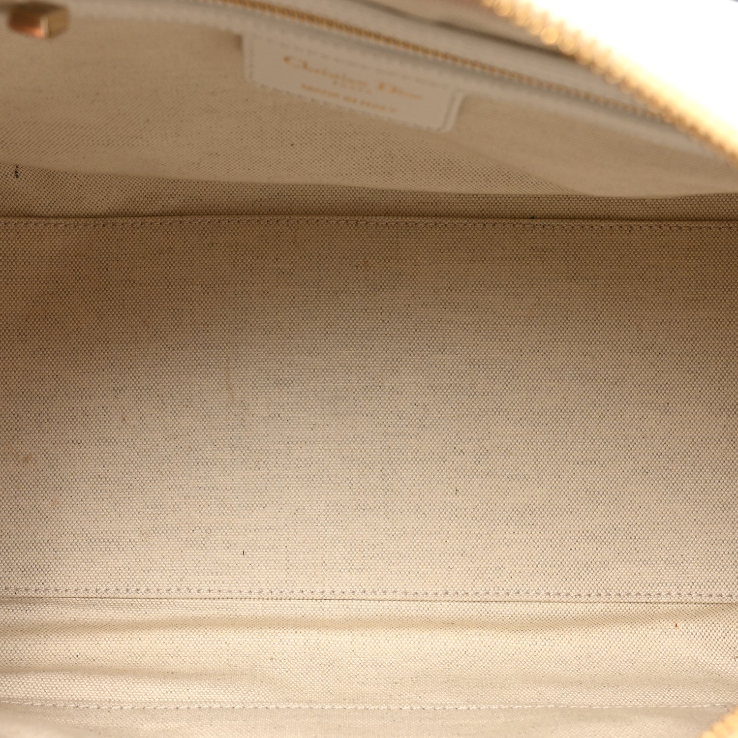 Christian Dior Calfskin Dior Vibe Zip Bowling Bag White 5 of 14