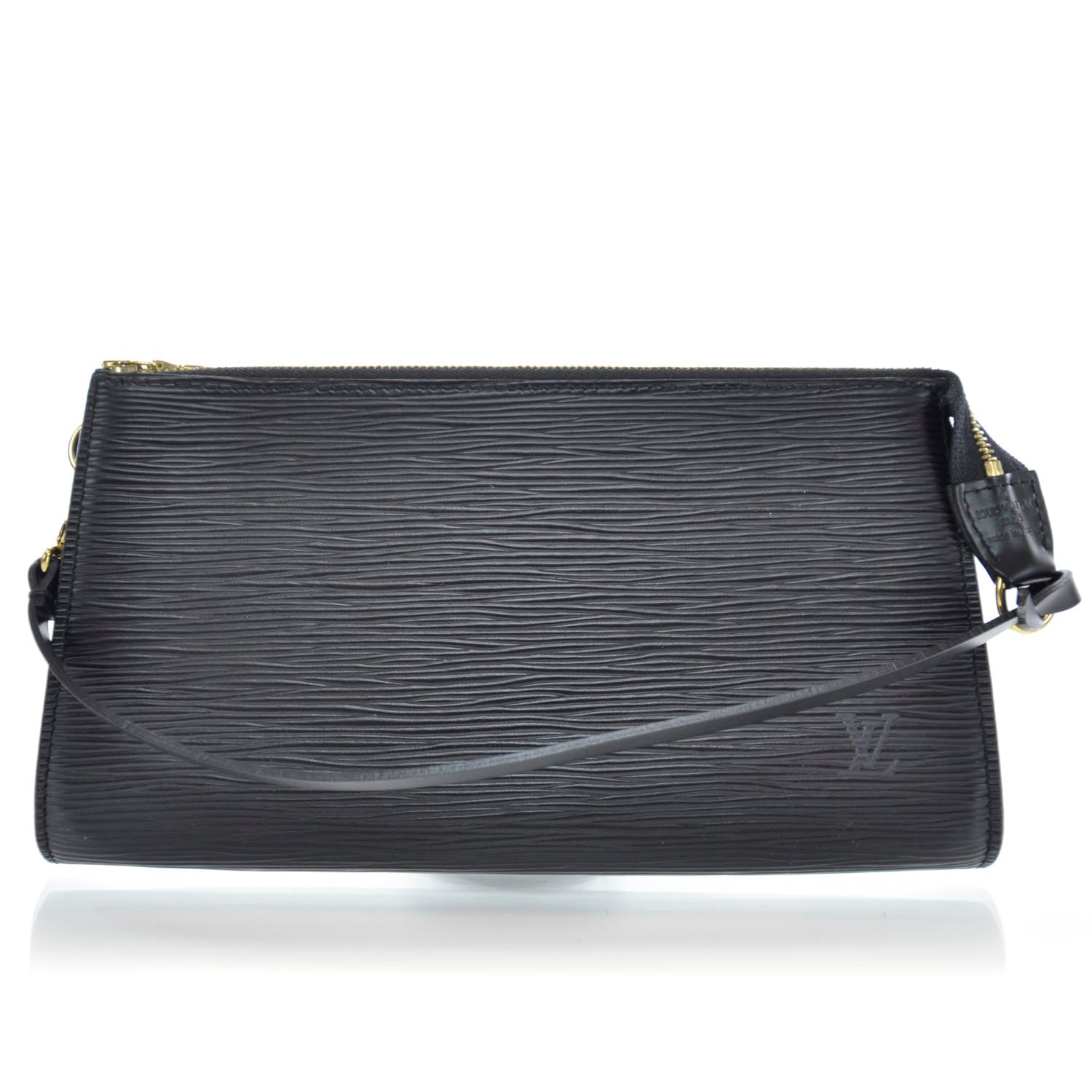 Louis Vuitton Epi Pochette Accessories 24 Black 1 of 10
