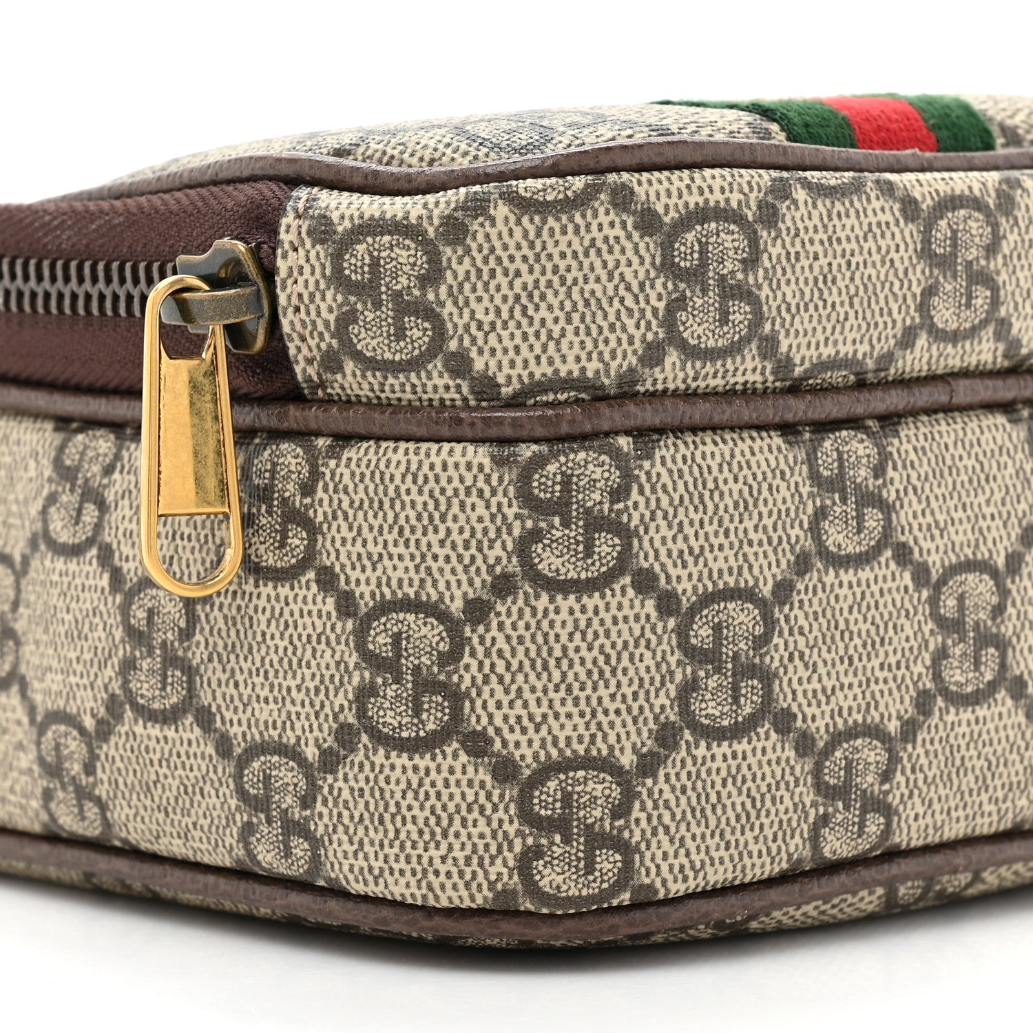 Gucci GG Supreme Monogram Web Mini Ophidia Double Zip Messenger Bag Beige New Acero 10 of 10