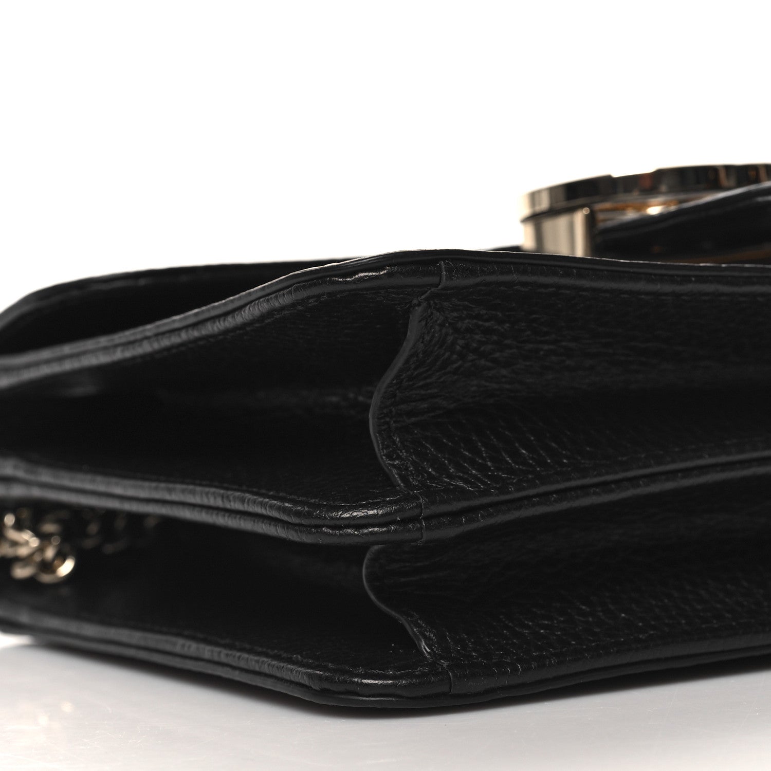 Gucci Dollar Calfskin Small Interlocking G Shoulder Bag Black 10 of 11